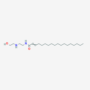 molecular formula C22H44N2O2 B13754149 Octadecenamide, N-[2-[(2-hydroxyethyl)amino]ethyl]- CAS No. 50857-44-8