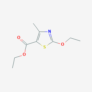 molecular formula C9H13NO3S B137542 Ethyl 2-ethoxy-4-methyl-1,3-thiazole-5-carboxylate CAS No. 156498-54-3