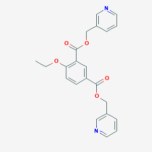 molecular formula C22H20N2O5 B13754217 Bis(pyridin-3-ylmethyl) 4-ethoxybenzene-1,3-dicarboxylate CAS No. 24234-54-6