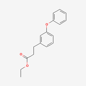molecular formula C17H18O3 B13754255 Ethyl 3-(3-phenoxyphenyl)propanoate CAS No. 52888-69-4