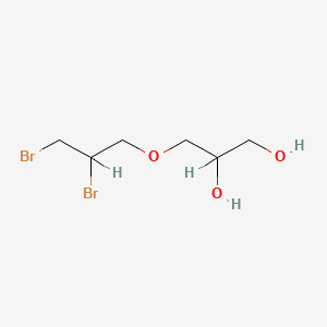 molecular formula C6H12Br2O3 B13754299 3-(2,3-Dibromopropoxy)propane-1,2-diol CAS No. 59778-15-3