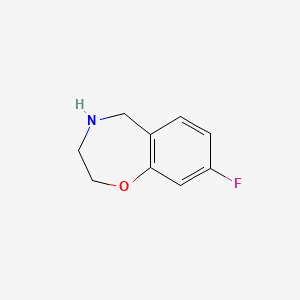 molecular formula C9H10FNO B1375432 8-Fluoro-2,3,4,5-tetrahydro-1,4-benzoxazepine CAS No. 844648-13-1