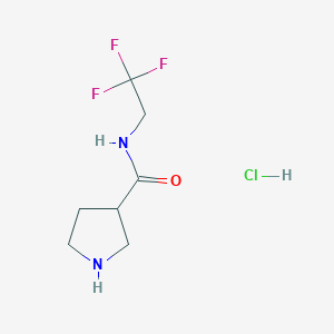 N-(2,2,2-trifluoroethyl)pyrrolidine-3-carboxamide hydrochloride