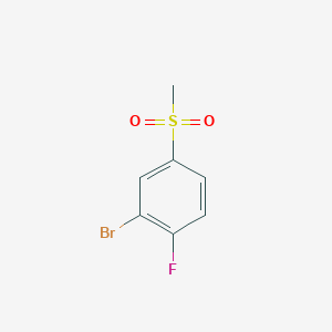 molecular formula C7H6BrFO2S B1375436 2-Bromo-1-fluoro-4-(methylsulfonyl)benzene CAS No. 959961-65-0