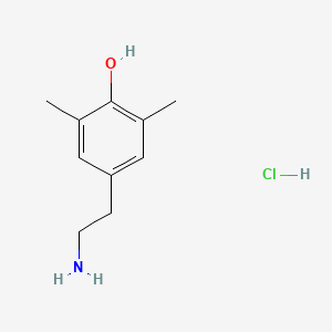 molecular formula C10H16ClNO B1375439 4-(2-Aminoethyl)-2,6-dimethylphenol hydrochloride CAS No. 91251-84-2