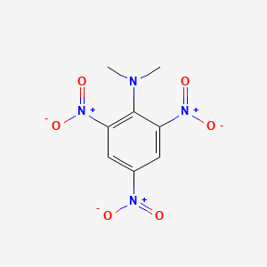 molecular formula C8H8N4O6 B13754396 N,N-Dimethyl-2,4,6-trinitroaniline CAS No. 2493-31-4