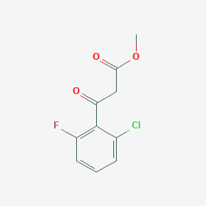 molecular formula C10H8ClFO3 B1375442 Methyl 3-(2-chloro-6-fluorophenyl)-3-oxopropanoate CAS No. 868373-87-9