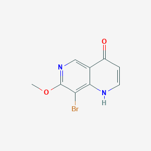 molecular formula C9H7BrN2O2 B1375444 8-Bromo-7-methoxy-1,6-naphthyridin-4(1H)-one CAS No. 952138-17-9