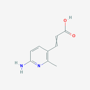 molecular formula C9H10N2O2 B1375445 3-(6-Amino-2-methylpyridin-3-yl)prop-2-enoic acid CAS No. 1807920-20-2