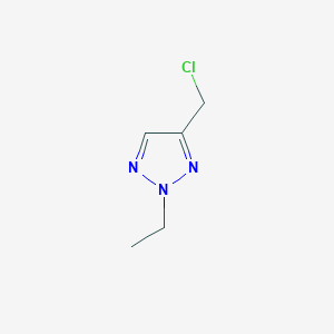 molecular formula C5H8ClN3 B1375446 4-(chloromethyl)-2-ethyl-2H-1,2,3-triazole CAS No. 1312601-19-6