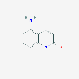 molecular formula C10H10N2O B1375452 5-Amino-1-methyl-1,2-dihydroquinolin-2-one CAS No. 697738-99-1