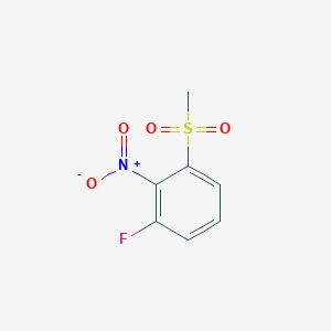 molecular formula C7H6FNO4S B1375453 1-Fluoro-3-methanesulfonyl-2-nitrobenzene CAS No. 1022971-93-2