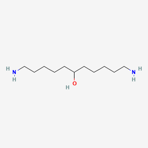 molecular formula C11H26N2O B13754542 1,11-Diaminoundecan-6-ol CAS No. 5961-00-2