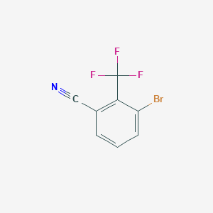 molecular formula C8H3BrF3N B1375455 3-Bromo-2-(trifluoromethyl)benzonitrile CAS No. 1228898-24-5