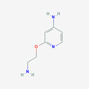molecular formula C7H11N3O B1375456 2-(2-aminoethoxy)pyridin-4-amine CAS No. 1214900-11-4