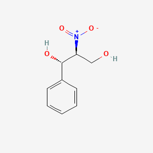 molecular formula C9H11NO4 B13754562 (R*,R*)-(1)-2-Nitro-1-phenylpropane-1,3-diol CAS No. 5285-85-8