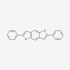 molecular formula C22H14O2 B1375460 2,6-Diphenylbenzo[1,2-b:4,5-b']difuran CAS No. 5379-77-1