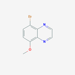 molecular formula C9H7BrN2O B1375461 5-bromo-8-methoxyquinoxaline CAS No. 208261-83-0
