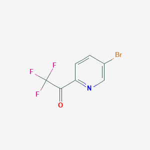 molecular formula C7H3BrF3NO B1375463 1-(5-Bromopyridin-2-yl)-2,2,2-trifluoroethanone CAS No. 886364-50-7