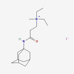 molecular formula C18H33IN2O B13754667 (2-(1-Adamantylcarbamoyl)ethyl)diethylmethylammonium iodide CAS No. 25517-16-2