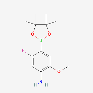 5-Fluoro-2-methoxy-4-(4,4,5,5-tetramethyl-1,3,2-dioxaborolan-2-yl)aniline