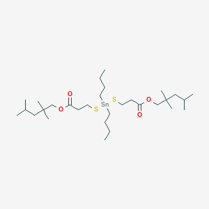 molecular formula C30H60O4S2Sn B13754688 Dibutyltinbis(isooctyl 3-mercaptopropionate) CAS No. 26761-46-6