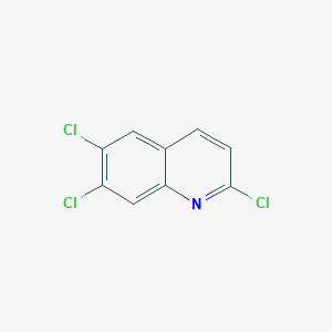 molecular formula C9H4Cl3N B13754703 2,6,7-Trichloroquinoline CAS No. 78060-49-8