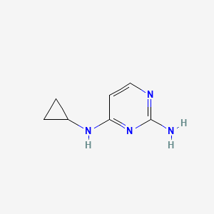 molecular formula C7H10N4 B13754710 N4-cyclopropylpyrimidine-2,4-diamine CAS No. 1150618-11-3