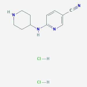 6-[(Piperidin-4-yl)amino]pyridine-3-carbonitrile dihydrochloride
