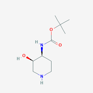(3R,4S)-(3-Hydroxy-piperidin-4-yl)-carbamic acid tert-butyl ester
