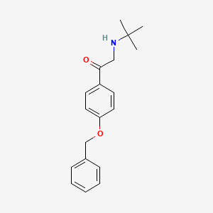 1-[4-(Benzyloxy)phenyl]-2-(tert-butylamino)ethan-1-one