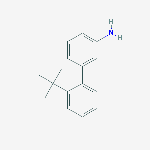 molecular formula C16H19N B13754834 3-(2-Tert-butylphenyl)aniline 