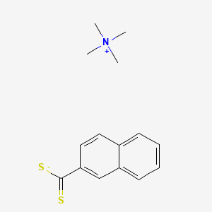 molecular formula C15H19NS2 B13754845 Methanaminium, N,N,N-trimethyl-, 2-naphthalenecarbodithioate CAS No. 70556-18-2