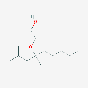 molecular formula C14H30O2 B13754856 2-(2,4,6-Trimethylnonan-4-yloxy)ethanol CAS No. 61702-78-1