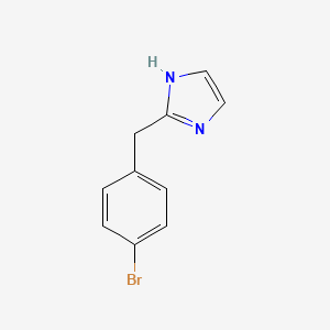 molecular formula C10H9BrN2 B1375486 2-(4-Bromobenzyl)-1H-imidazole CAS No. 1368766-62-4