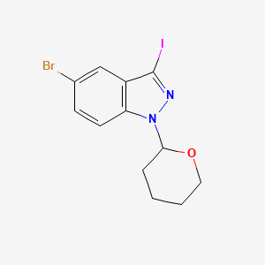 5-bromo-3-iodo-1-(tetrahydro-2H-pyran-2-yl)-1H-indazole