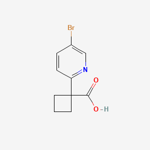 molecular formula C10H10BrNO2 B1375489 1-(5-Bromopyridin-2-YL)cyclobutanecarboxylic acid CAS No. 1382486-27-2