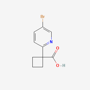 1-(5-Bromopyridin-2-YL)cyclobutanecarboxylic acid