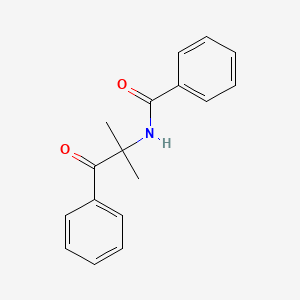 molecular formula C17H17NO2 B13754895 N-(1,1-Dimethyl-2-oxo-2-phenyl-ethyl)-benzamide CAS No. 56965-16-3