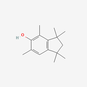 molecular formula C15H22O B13754936 1,1,3,3,4,6-Hexamethylindan-5-ol CAS No. 57244-53-8