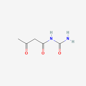 molecular formula C5H8N2O3 B13754942 N-(Aminocarbonyl)-3-oxobutyramide CAS No. 763-57-5