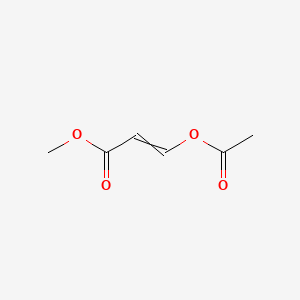 molecular formula C6H8O4 B13754943 Methyl 3-acetoxyacrylate CAS No. 53588-93-5