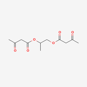 molecular formula C11H16O6 B13754949 Propylene diacetoacetate CAS No. 6079-90-9