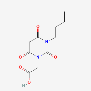 molecular formula C10H14N2O5 B13754951 1(2H)-Pyrimidineacetic acid, 3-butyltetrahydro-2,4,6-trioxo- CAS No. 63059-37-0