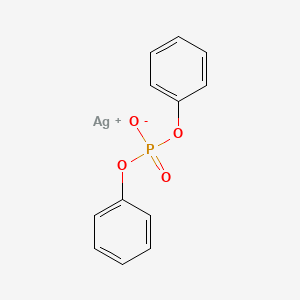 molecular formula C12H10AgO4P B13754967 Silver diphenyl phosphate CAS No. 22350-95-4