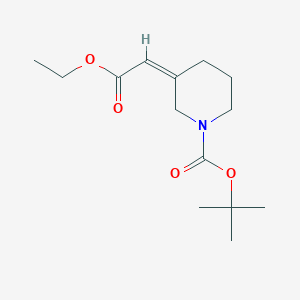 Tert-butyl (3Z)-3-(2-ethoxy-2-oxoethylidene)piperidine-1-carboxylate