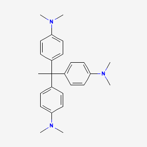 molecular formula C26H33N3 B13755003 Benzenamine,4,4',4''-ethylidynetris[N,N-dimethyl- 