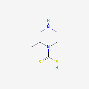 molecular formula C6H12N2S2 B13755019 1-Piperazinecarbodithioic acid, 2-methyl- CAS No. 5943-90-8