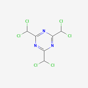 molecular formula C6H3Cl6N3 B13755026 s-Triazine, 2,4,6-tris(dichloromethyl)- CAS No. 5311-21-7