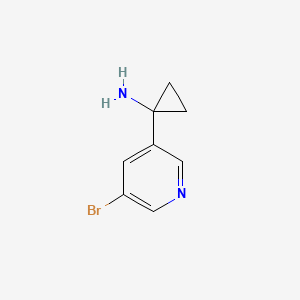 molecular formula C8H9BrN2 B1375504 1-(5-Bromopyridin-3-YL)cyclopropanamine CAS No. 1003856-13-0